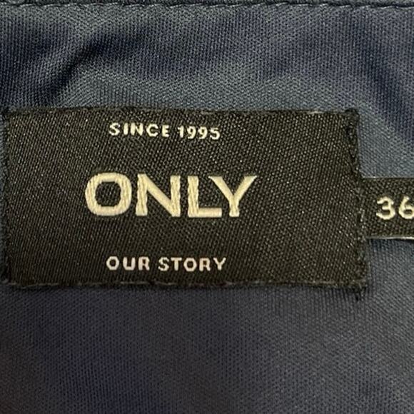 ONLY Women's Gray Blue Sequin Embellished Short Sleeve Mini Shift Dress Size S - Picture 4 of 5